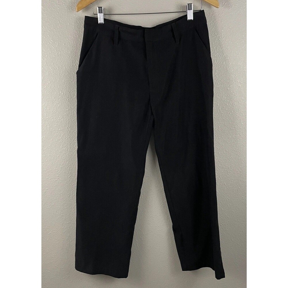 Patagonia Size 10 Black 100% Polyester Duway Crop Pant Lightweight Straight Leg